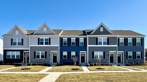 Sassafras Meadows Jefferson exterior photo of five styles of townhomes.