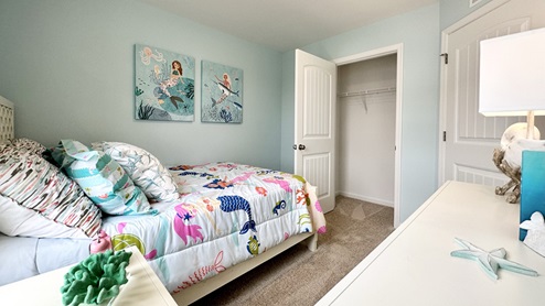 All bedrooms come complete with large spacious closets.