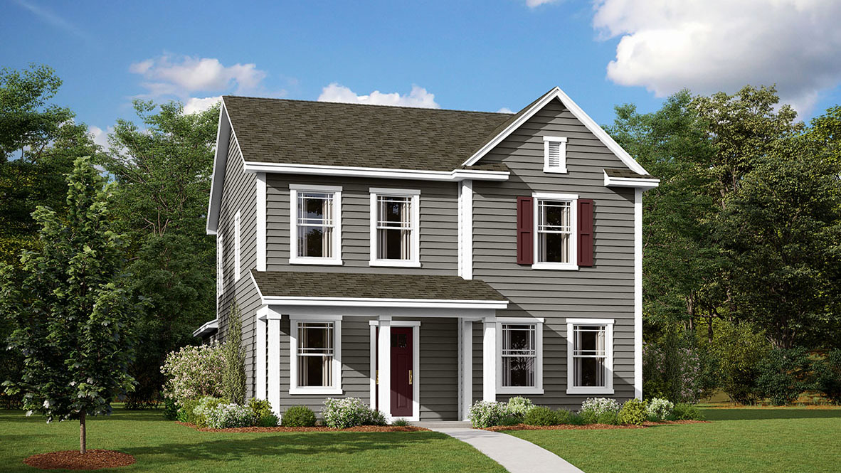 A rendering of the Sidney home.