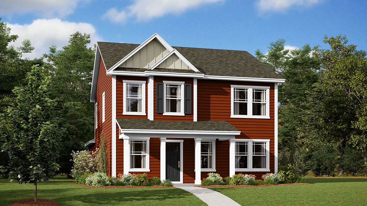 A rendering of the Sidney home.