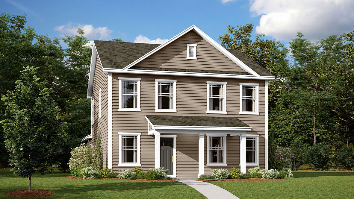 A rendering of the Sidney home.