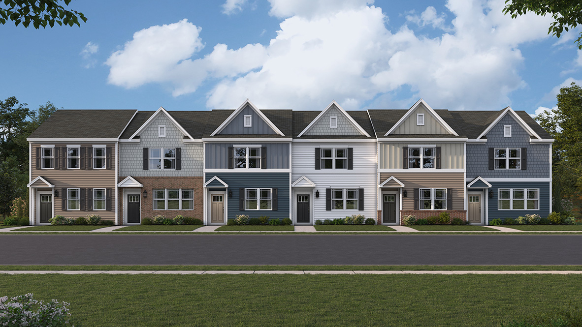 A rendering of the Jefferson townhome.
