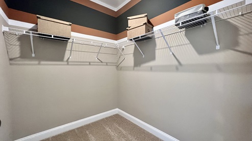 The sizeable walk-in closets give you plenty of storage.