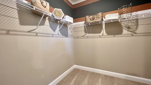 The sizeable walk-in closets give you plenty of storage.