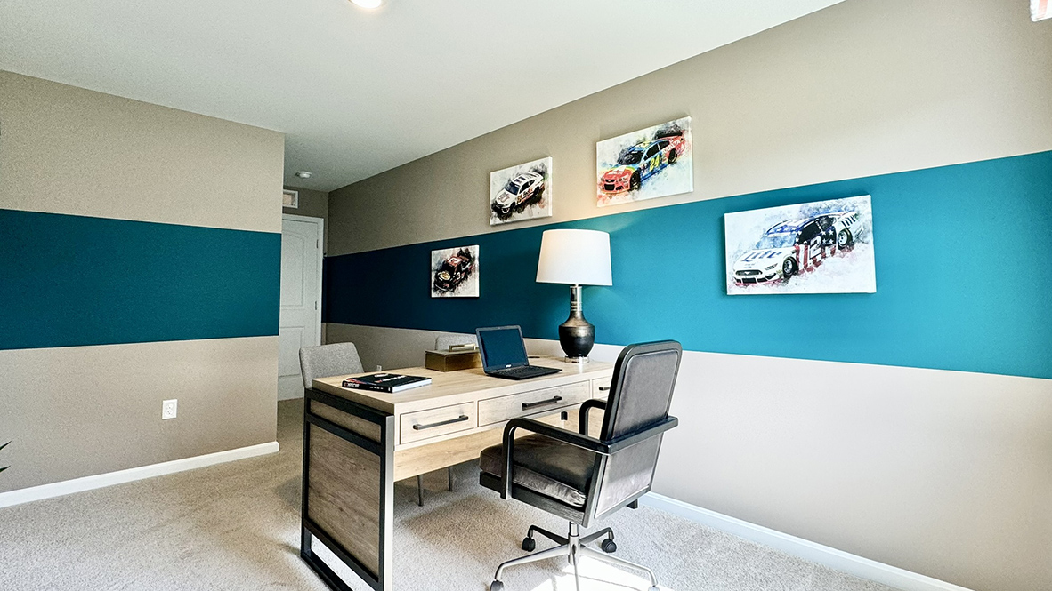 Fourth bedroom that can be used as a home office.