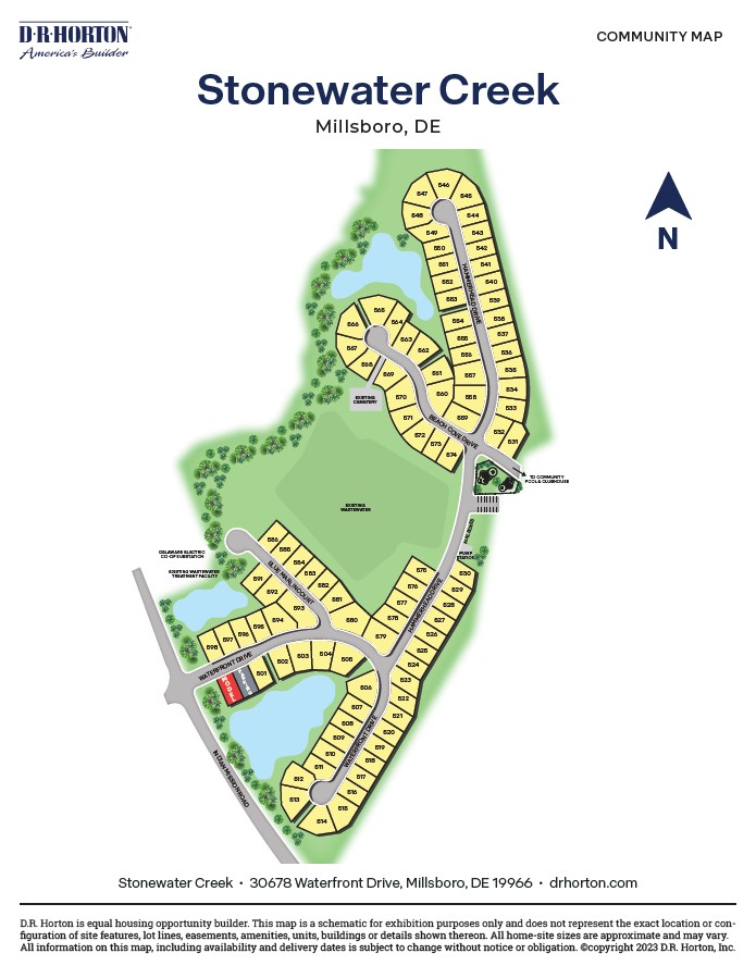 New Homes in Stonewater Creek Millsboro, DE D.R. Horton
