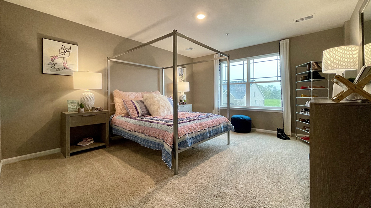 The three additional large bedrooms allow for everyone to have their own space.