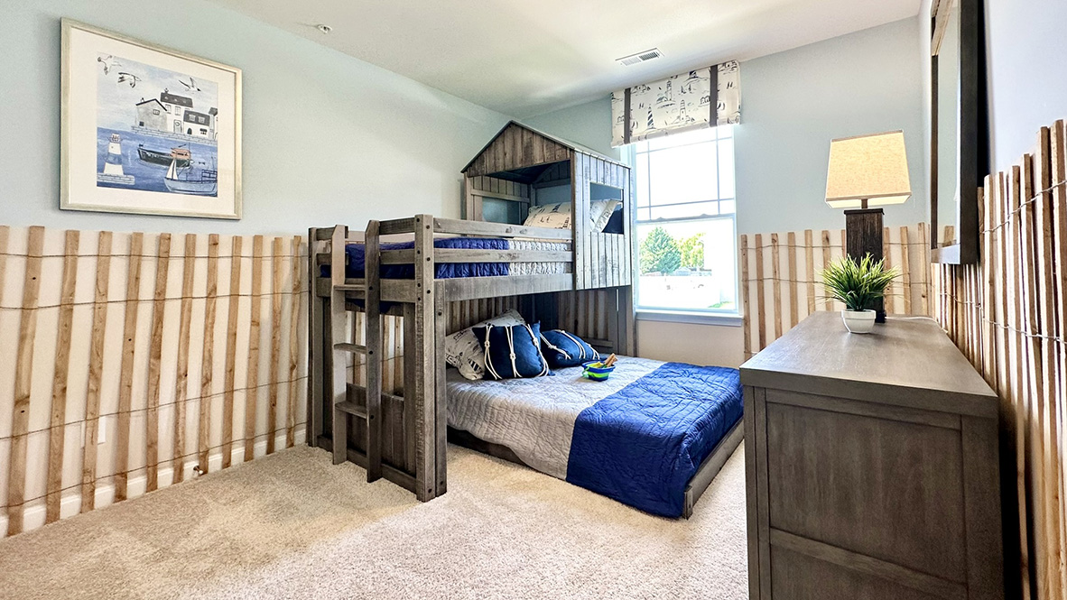 The secondary rooms are very spacious providing availability to be used as an office, guest room, or playroom.