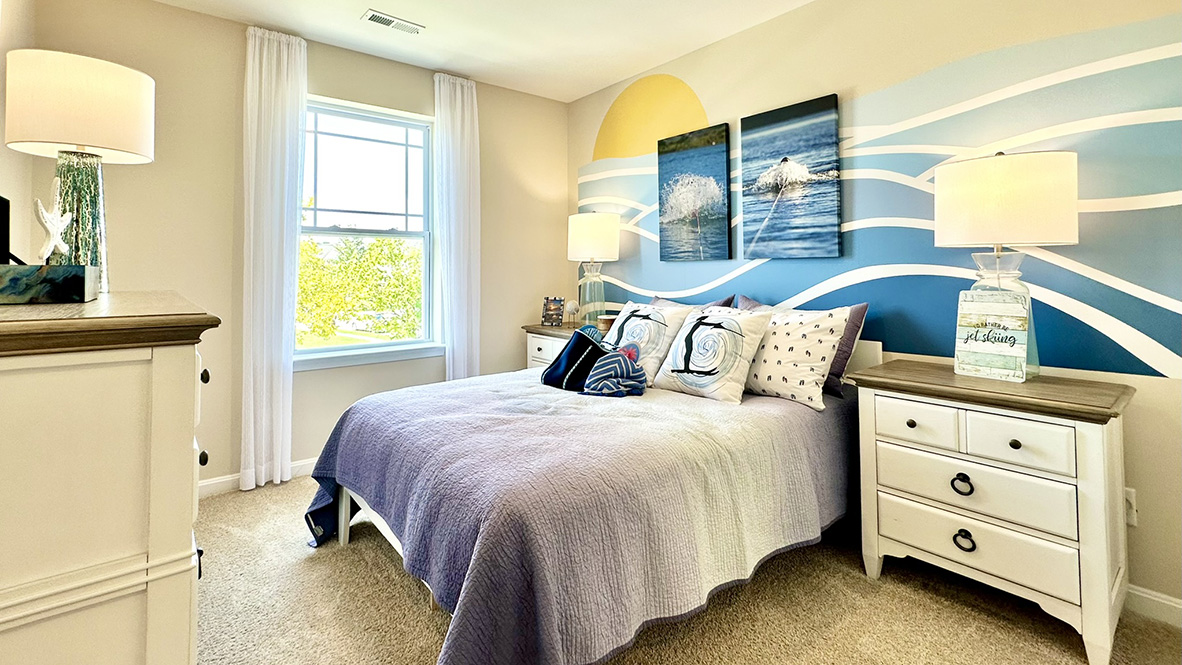 The secondary rooms are very spacious providing availability to be used as an office, guest room, or playroom.