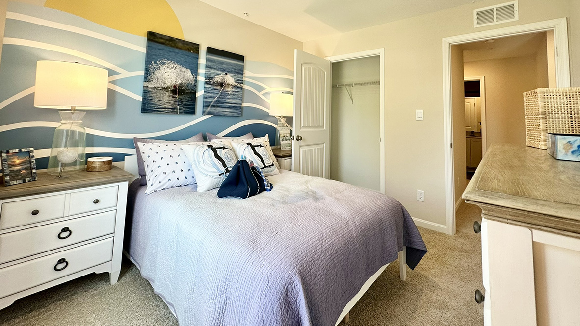 The secondary rooms are very spacious providing availability to be used as an office, guest room, or playroom.