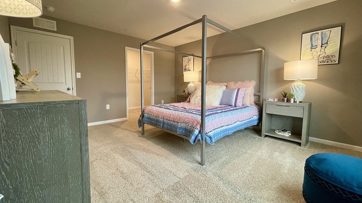 The three additional large bedrooms allow for everyone to have their own space.