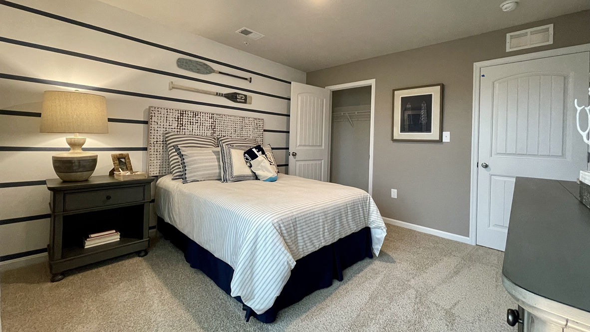 The three additional large bedrooms allow for everyone to have their own space.