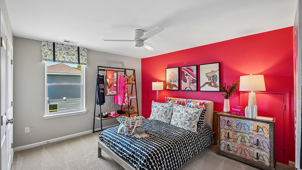 Upstairs, there is an additional bedroom, with plenty of closet space, a full bathroom and a loft.