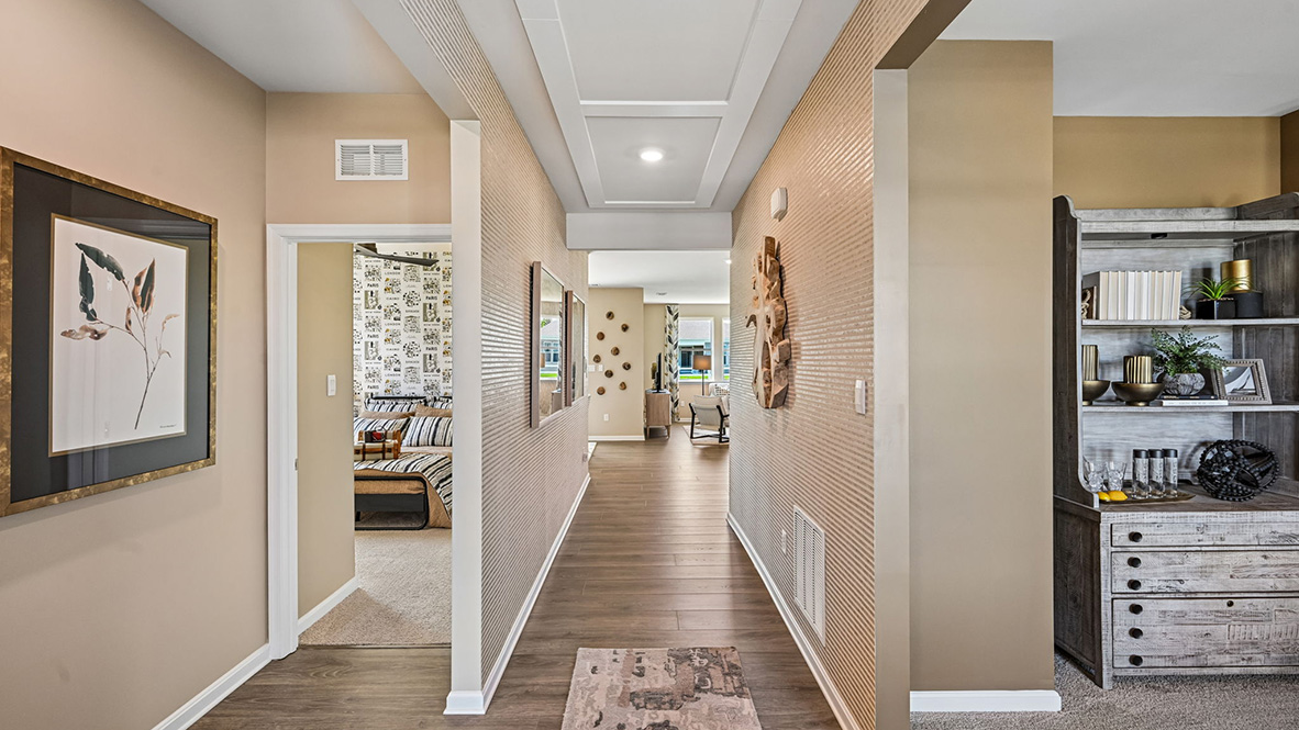A welcoming foyer leads you to the inviting flex room.