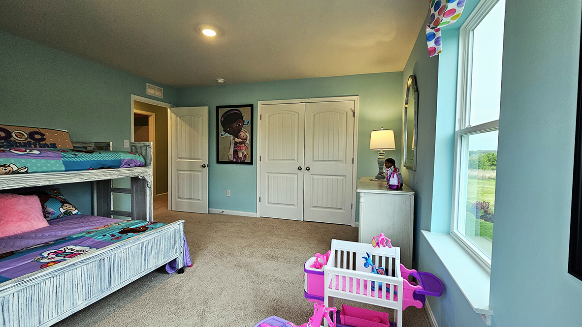 There are three additional guest bedrooms, all with plentiful closet space.