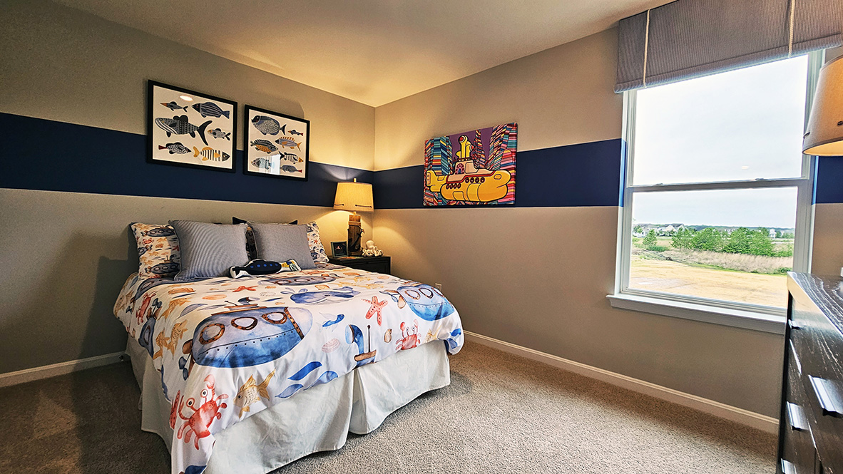 There are three additional guest bedrooms, all with plentiful closet space.