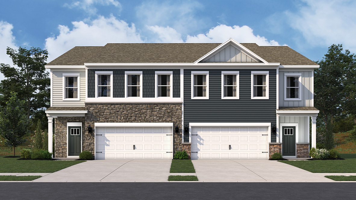 Coastal Villages exterior of the Crofton villa homes.