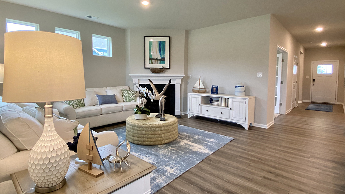 The home's open-floor plan is a great entertaining space.