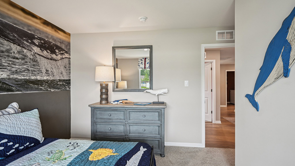 All of the bedrooms come complete with plush carpet.