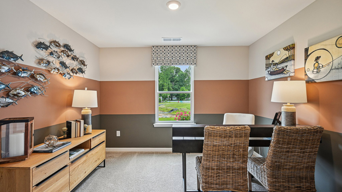 The fourth bedroom could be used as a home office.