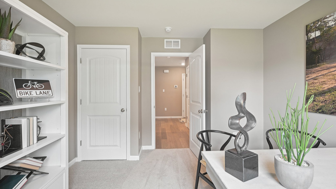 The fourth bedroom could be used as a home office.