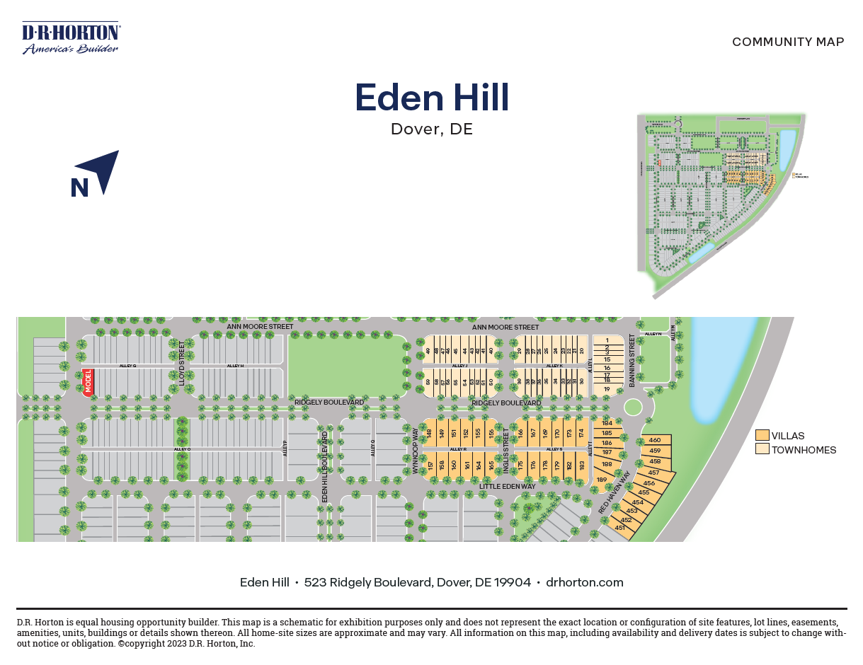 New Homes in Eden Hill Dover, DE D.R. Horton