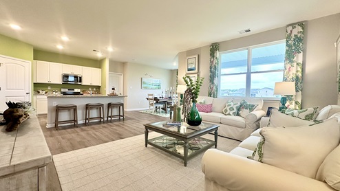 The living area is spacious and open.