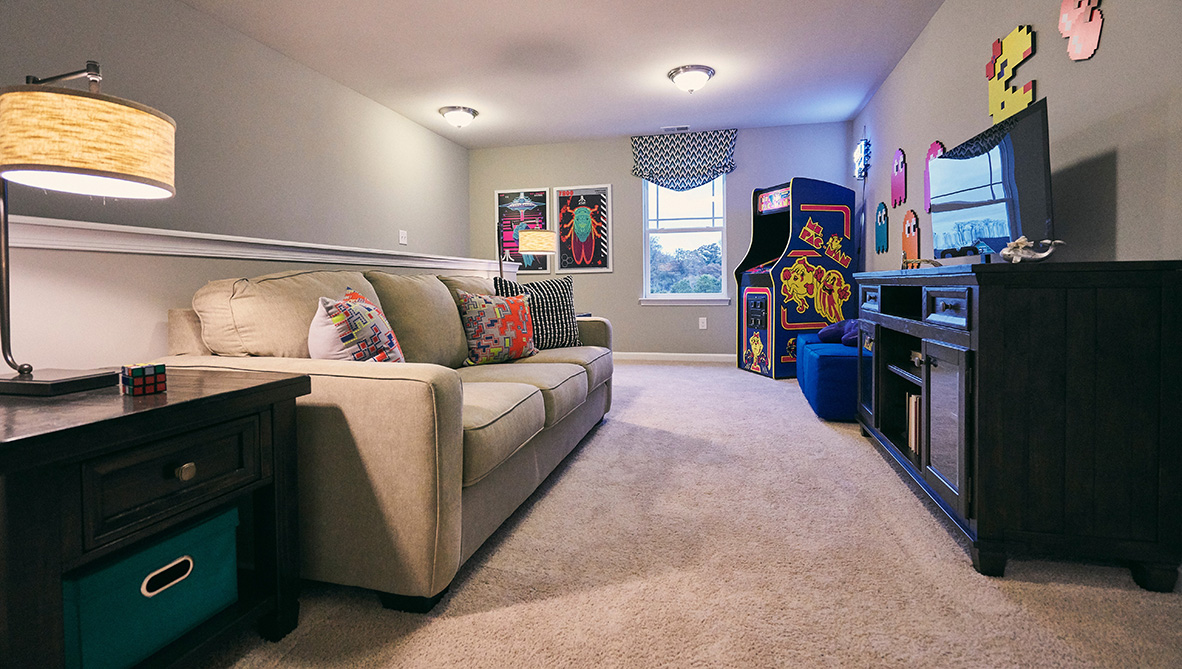 Upstairs, there is an additional bedroom, with plenty of closet space, a full bathroom and a loft.