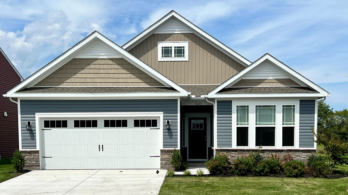 A two-story Bristol home at 8699 Harper Way in Easton, MD.
