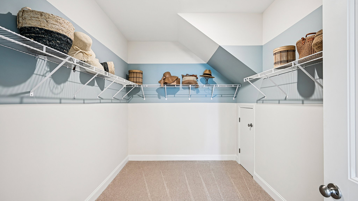 The impressive walk-in closet is must-see.