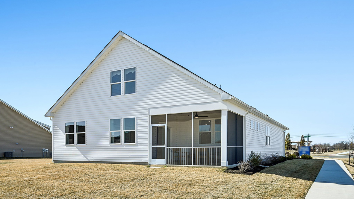 Enjoy evenings outside on your oversized rear-covered patio.