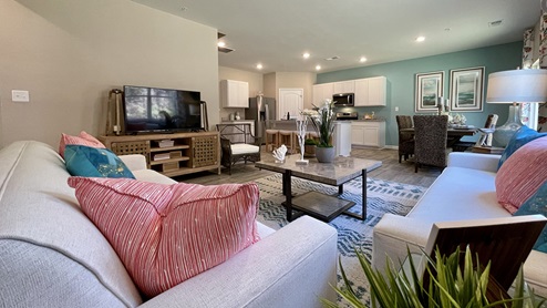 The open floorplan allows you and your loved ones to spend quality time together.