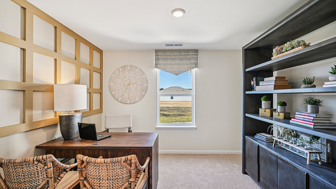 The fourth bedroom could be used as a home office.