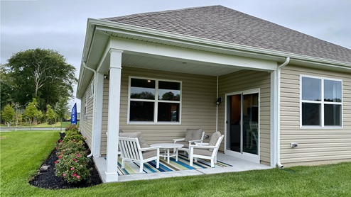 Enjoy evenings outside on your oversized rear-covered patio.