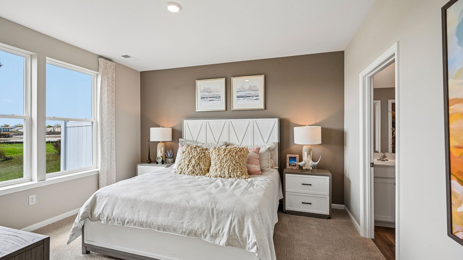 Bright and airy bedroom retreat.