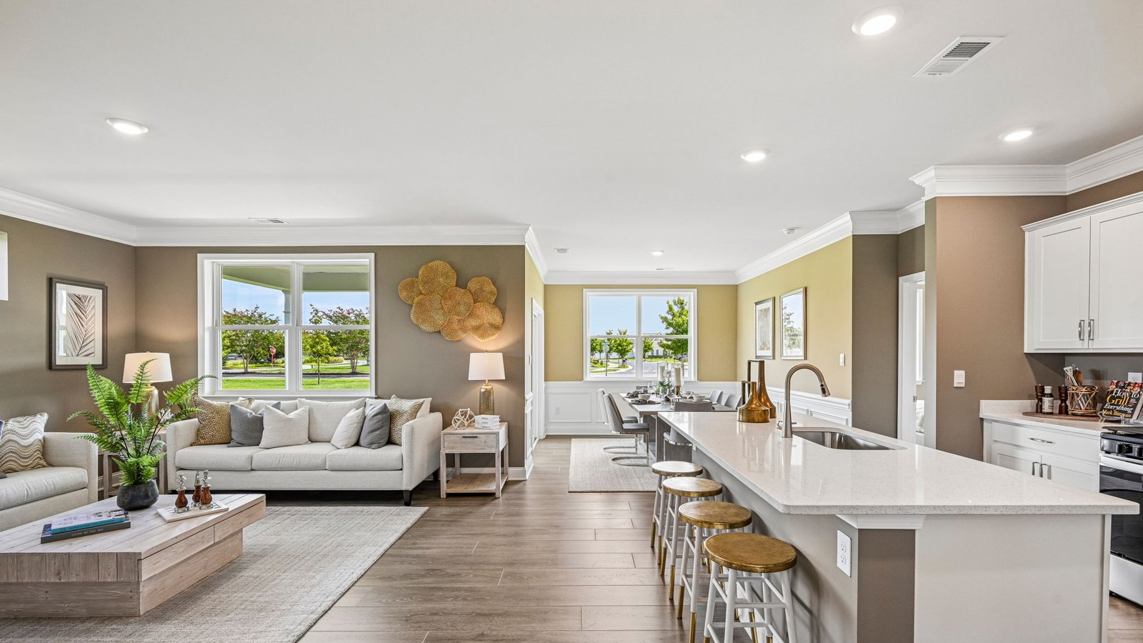The living area is spacious and open.