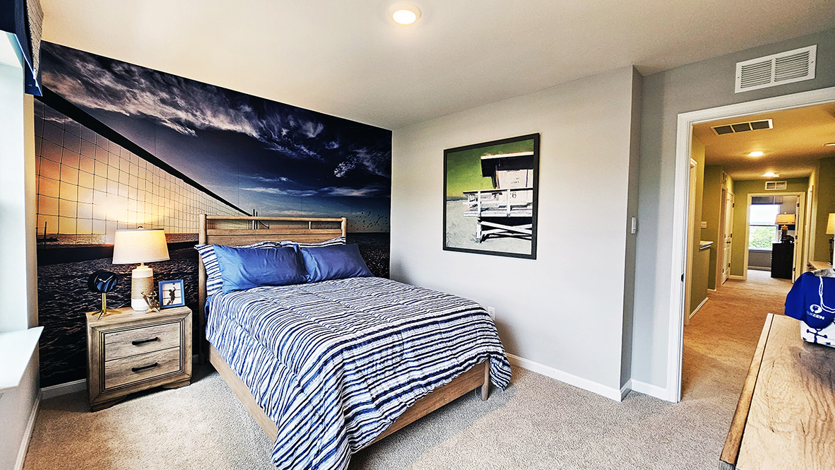 There are three additional guest bedrooms, all with plentiful closet space.
