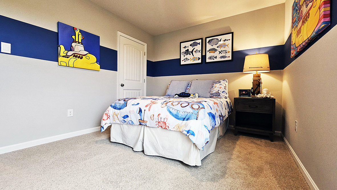 There are three additional guest bedrooms, all with plentiful closet space.