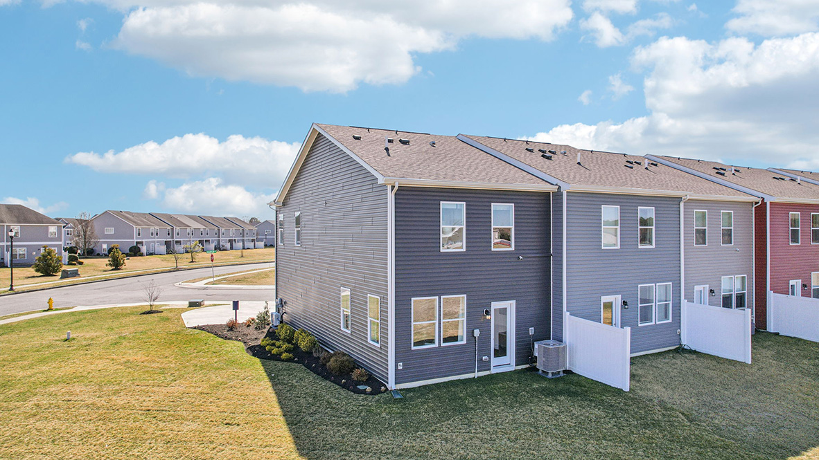 Each townhome comes with a privacy fence.