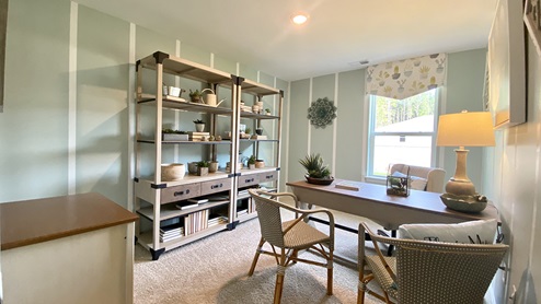 Fourth bedroom that can be used as a home office.