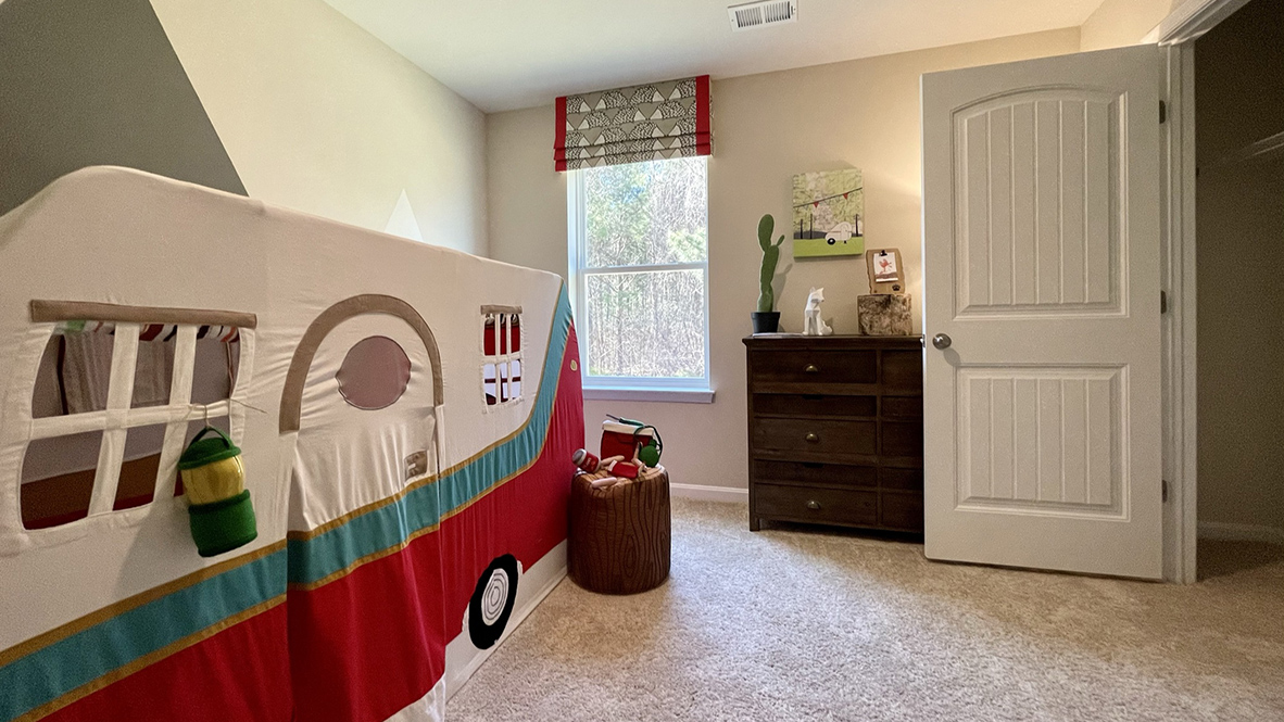 All bedrooms include large closets.