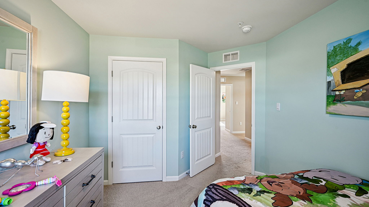 This room has a closet and lots of space.