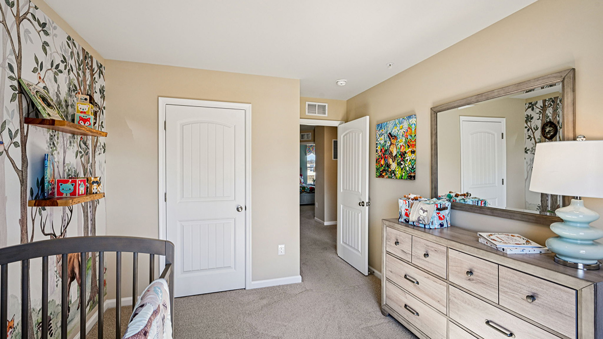 This room has a closet and lots of space.