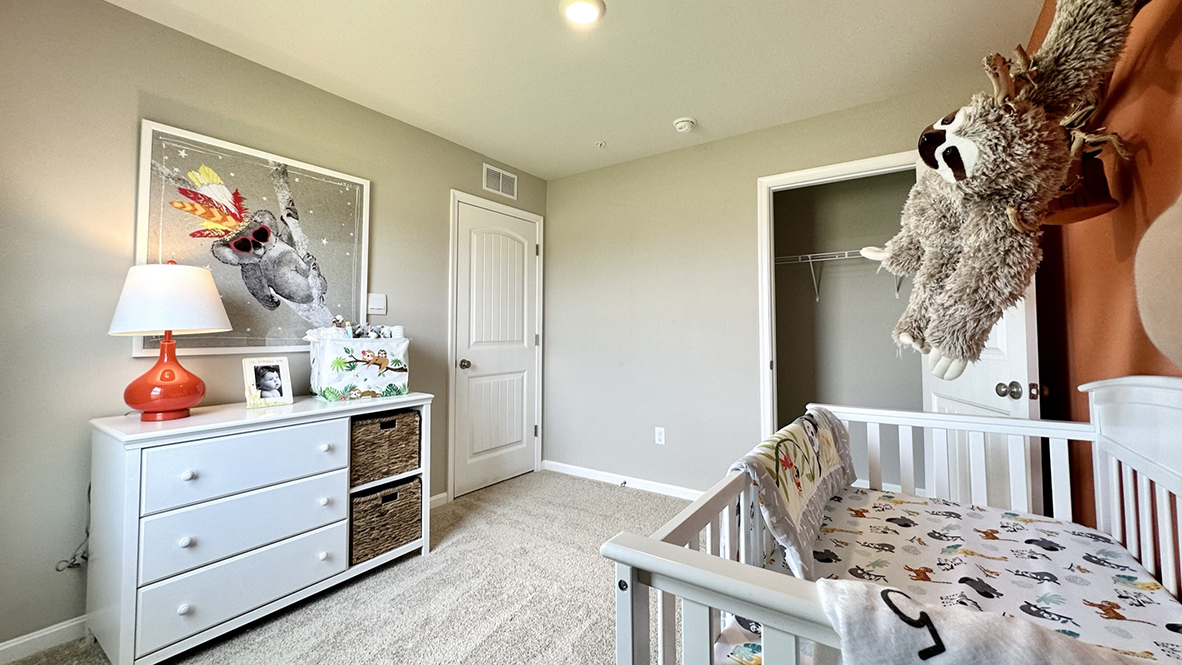 Continuing down the hallway, the two additional well-sized bedrooms each have plenty of closet space.
