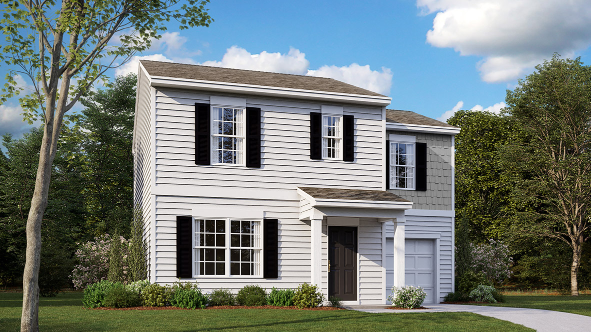 The Essex is a cozy two-story home.