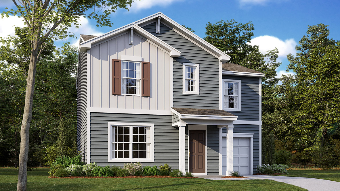 The Essex is a cozy two-story home.