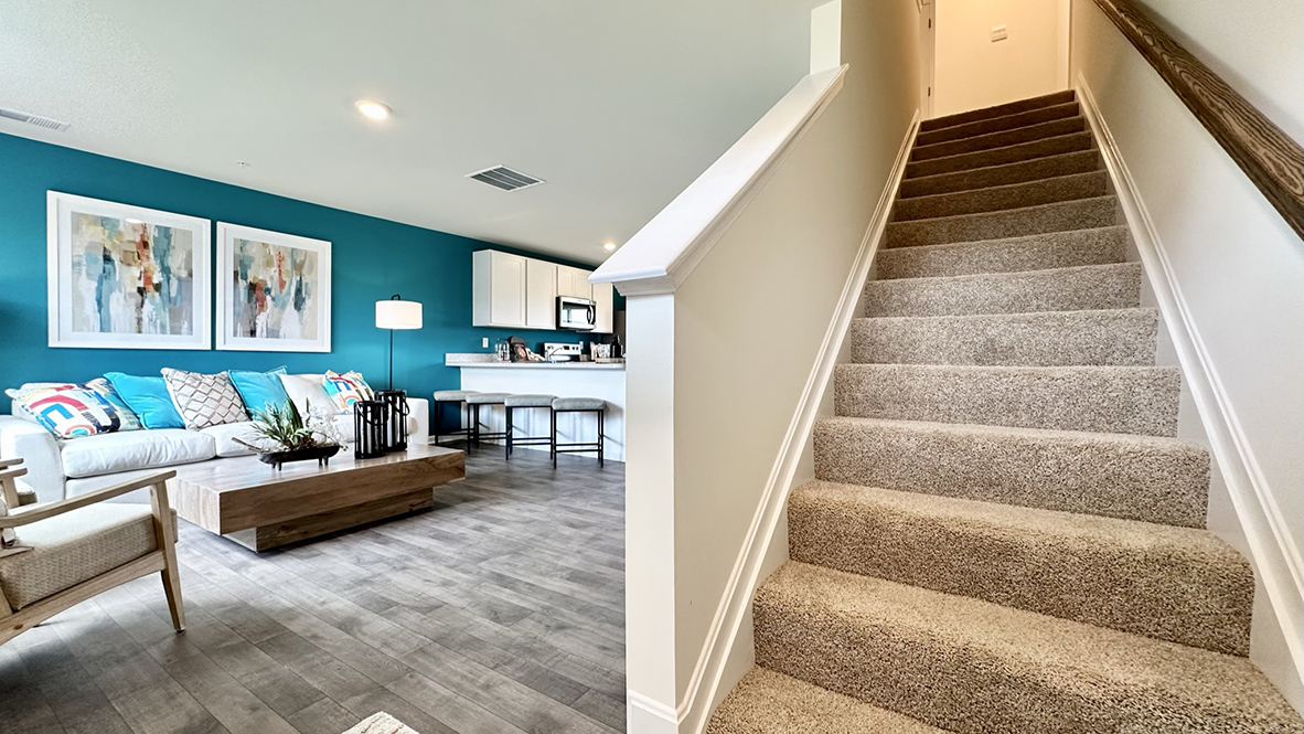 The foyer leads you to the sizeable family room with an abundance of natural light.