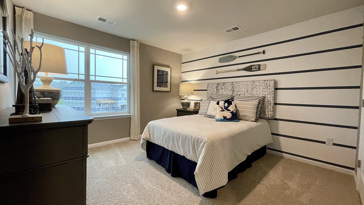 The three additional large bedrooms allow for everyone to have their own space.