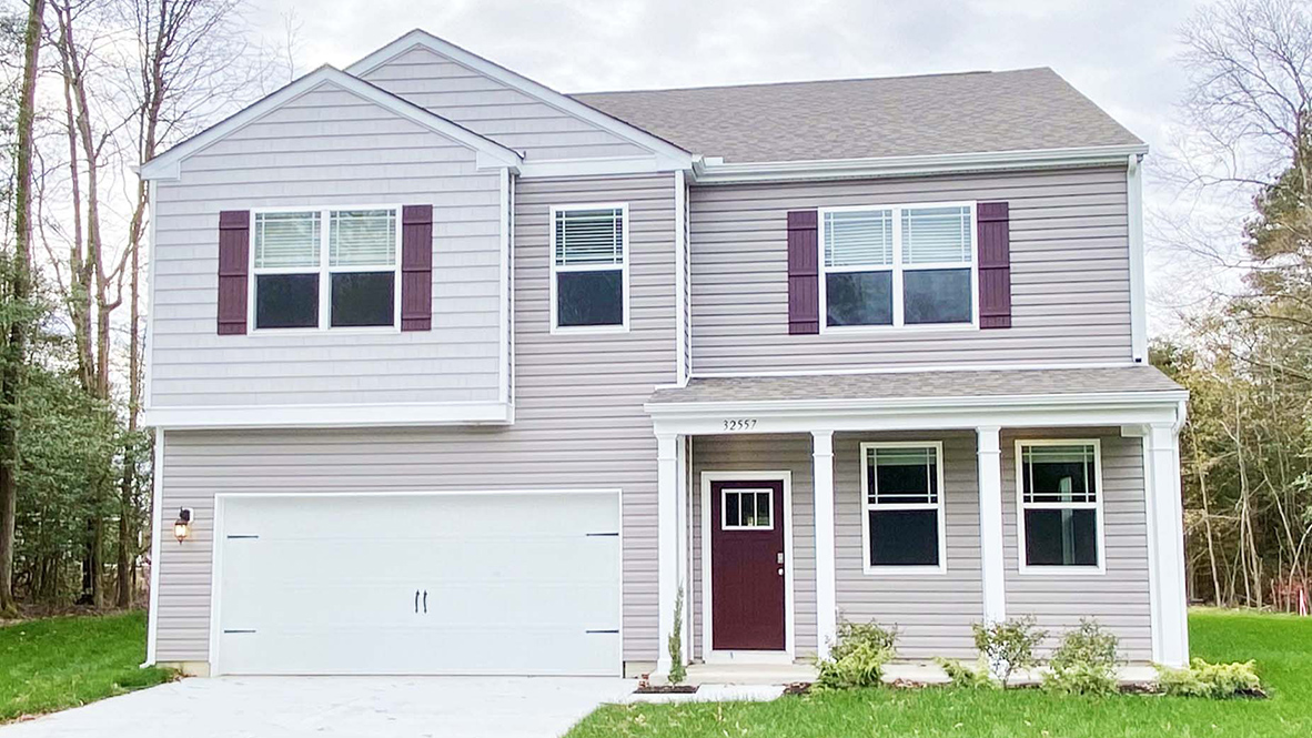 Heritage Trace Hanover two-story home with a full front porch.