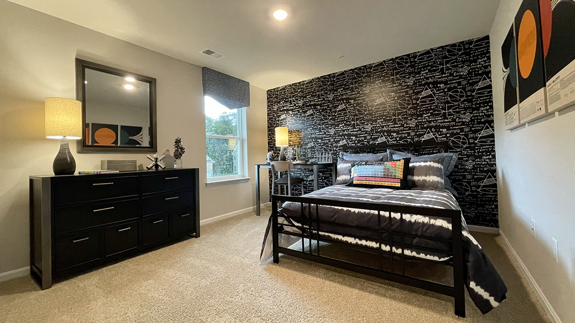 The three additional large bedrooms allow for everyone to have their own space.